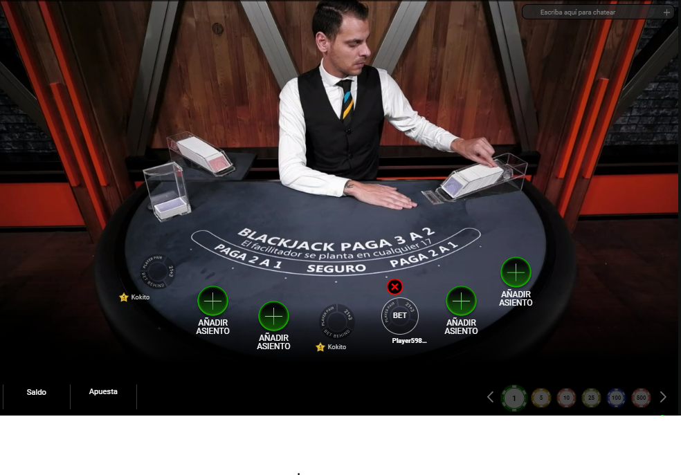 Dealer de blackjack