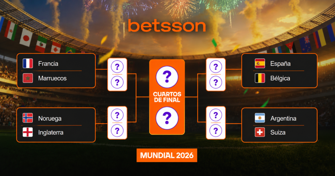 Los equipos que avanzan a cuartos de final del mundial